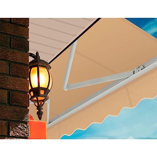 Toldo de HDPE beige para disfrutar de su terraza y patio sin calor 8