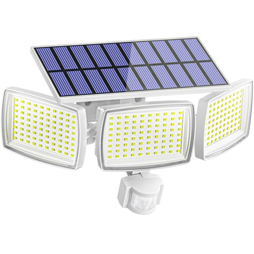 Lampe solaire extérieur 240 LED 3000mAh avec détecteur de mouvement IP65 grand angle 270°
