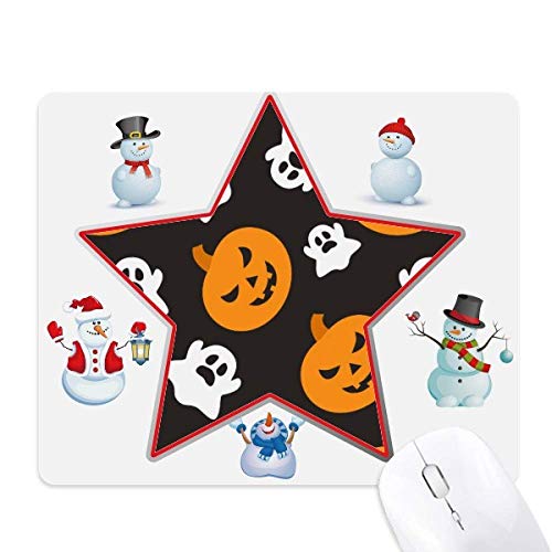 Tapis de souris Pumpkin Halloween antidérapant avec motif Hallowmas festif