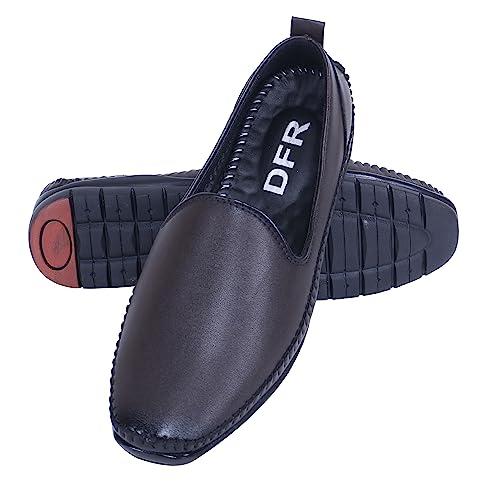 Image of DFR Loafer Shoe for Casual Formal Traditional Kurta Juti for Men
