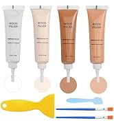 Light Wood Furniture Repair Kit, 4-Color Wood Scratch Repair Filler for Tables, Floors, Cabinets ...