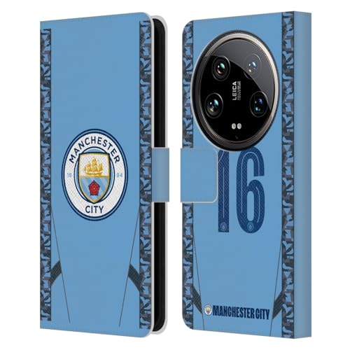 Head Case Designs Officially Licensed Manchester City Man City FC Rodrigo 2024/25 Players Home Kit Leather Book Wallet Case Cover Compatible with Xiaomi 14 Ultra