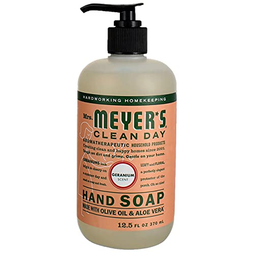 Mrs. Meyer's Clean Day Liquid Hand Soap, Geranium Scent, 12.5 Oz- Pack Of 6 #TOP3