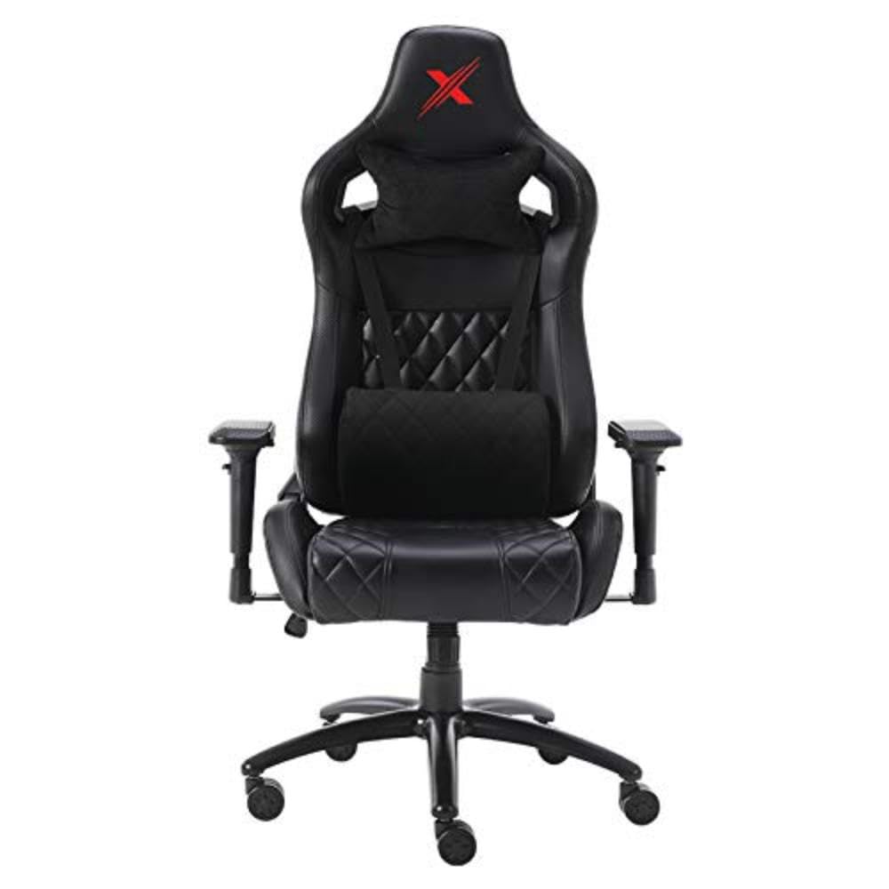CASINO KART CarbonXpro Stealth Series Ergonomic Gaming Chair Racing Style Adjustable Height High Back Premium - 4D Armest (Black)