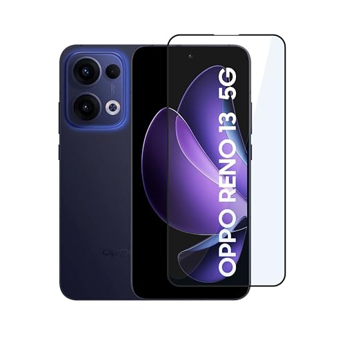 Image of CEDO Tempered Glass for Oppo Reno 13 (5G) | Screen Protector Full HD Quality Tempered Glass Anti-Scratch Edge to Edge Coverage with Easy Installation Kit (Black)