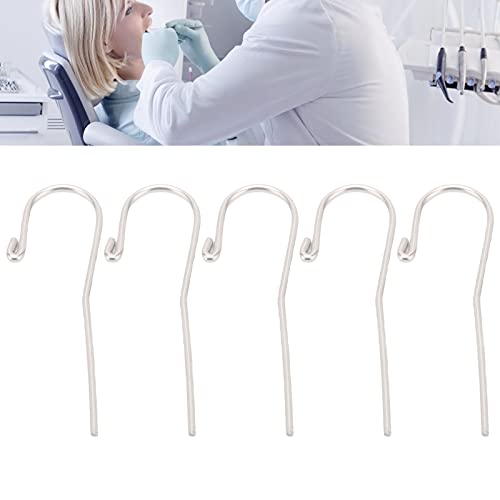 5 piezas accesorios de localizador de endodoncia piezas de ganchos de conducto radicular de ápice dental de acero inoxidable