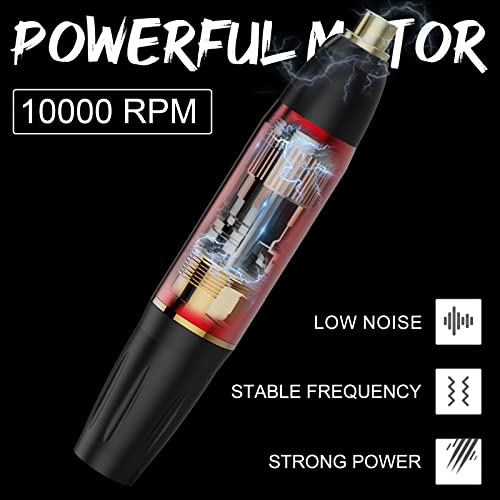 Wormhole Tattoo Pen Kit - Rotary Tattoo Kit For Beginners 20Pcs Tattoo Cartridges Needles 10 Tattoo Ink Professional Complete Tattoo Pen Kittk001 #TOP1