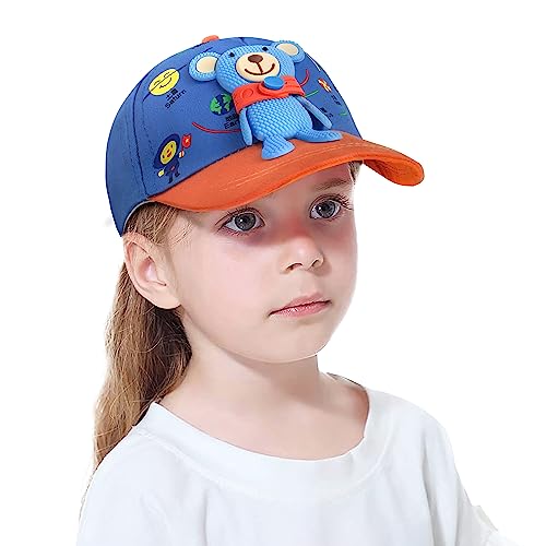 Image of VRITRAZ Unisex Kids Baseball Cap | Soft Cotton Adjustable Sun Hat for Boys & Girls | Casual Outdoor Summer Wear (4-12 Year)