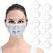 Produktbild DISEN 10 Stück Masken Abstandshalter Unterstützung Innere Stützrahmen, Wiederverwendbare 3D Maske-Bracket Silikon Maskenhalterung Maskenunterstützung Halter Nasenpads, Lippenstift Schutz Maskenhalter