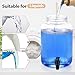 Liquid Laundry Detergent Dispenser, Two 1 Gallon Laundry Detergent Dispenser Glass Jar for Liquid Detergent, Bleach, Fabric Softener- Laundry Soap Dispenser for Laundry Room Organization