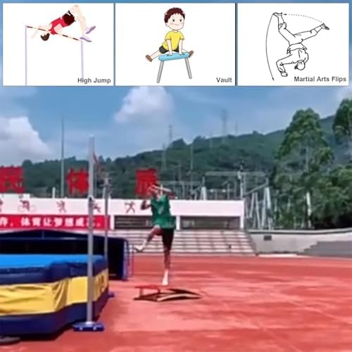 Springboard Gymnastics Equipment with Steel Springs & Jump Pad, 9-Spring Design for Sports Clubs, Ideal for Training, Performance, and Skill Development