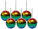 Six Rainbow Disco Ball Cups - Set of Six