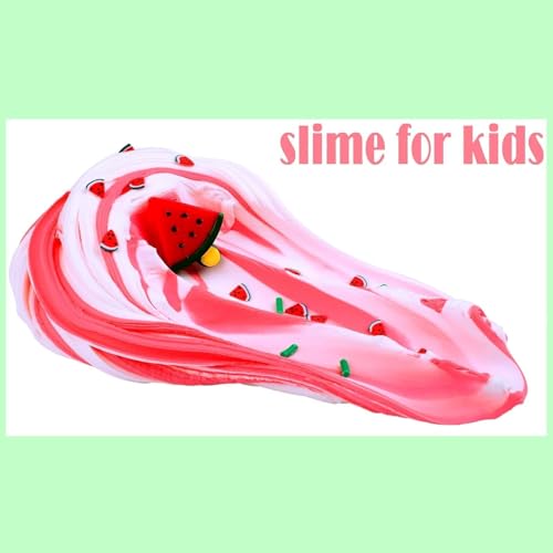 Red Watermelon Butter Slime for Kids, Funny Two-Toned Cake Butter Slimes, Super Soft Sludge Toy, DIY Slime Party Favors for Girls Boys, Stress Relieve Toy (200ML)
