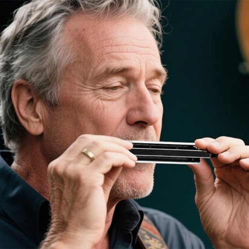 SDREAM Blues Harmonica for Adults Beginner,Professional Musicians, Students,Harmonicas key of C 10 Holes 20 Tones,Diatonic Harmonica with Case,As a Gift (Black, 10 holes blues primary) - Les Beatles, Paul McCartney, John Lennon, RIngo Starr, George Harrison SDREAM Blues Harmonica for Adults Beginner,Professional Musicians, Students,Harmonicas key of C 10 Holes 20 Tones,Diatonic Harmonica with Case,As a Gift (Black, 10 holes blues primary) – Image 4