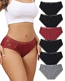 LEVAO Cotton Underwear Women's Bikini Panties Breathable Hipster Stretch Full Briefs Multipacks S-XL