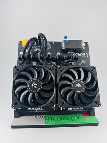 nerdqaxe++ rev6.1 6T Wi-Fi Silent Bitcoin Miner — Plug-and-Play Home Cryptocurrency Mining Device, Low Noise, Energy-Saving, USB-Powered ASIC Miner (9.6T air-Cooled US)
