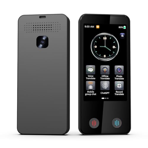 Language Translator Device, Ai Translator in 142 Languages, 2 Way Real Time Instant Translation Device, Voice Offline Translator, Pocket Portable Translator for Travel Business Learning