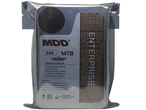 Image of MDD MAXDIGITALDATA MDD 14TB 7200RPM 256MB Cache SAS 12.0Gb /s 3.5inch Internal Enterprise Hard Drive (MDD14TSAS25672E) - [NOT a SATA HDD] (Renewed)