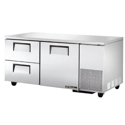 Series Undercounter Refrigerator Solid Doors & Drawered Two Section Deep by TRUE – 20.6 cubic_feet, Stainless Steel, Model TUC-67D-2