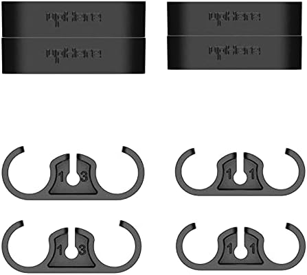 upHere CPU Liquid Coolers Tube Combs 8 Pieces Set =4 Pieces for Tube Diameter Up to 11 mm (0.43in)/4 Pieces for Tube Diameter Up to 13 mm (0.51in) Black-CM508