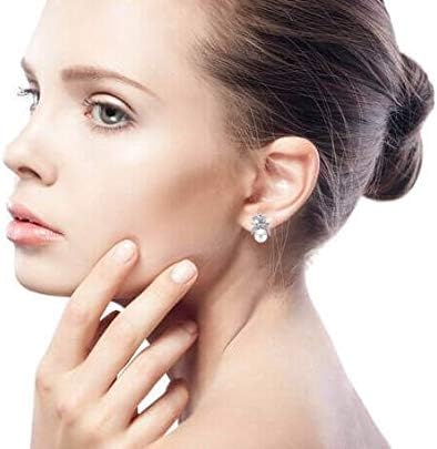 Vintage Victorian Holiday Style Cocktail Wedding Bridal Clear Blue Ribbon baguette Cubic Zirconia CZ Bow Drop Stud Earrings For Women Silver Plated - Image 5