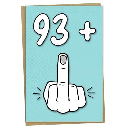 Tarjeta de 94 cumpleaños, 93 + 1, divertida tarjeta de cumpleaños para mujeres u hombres de 94 años