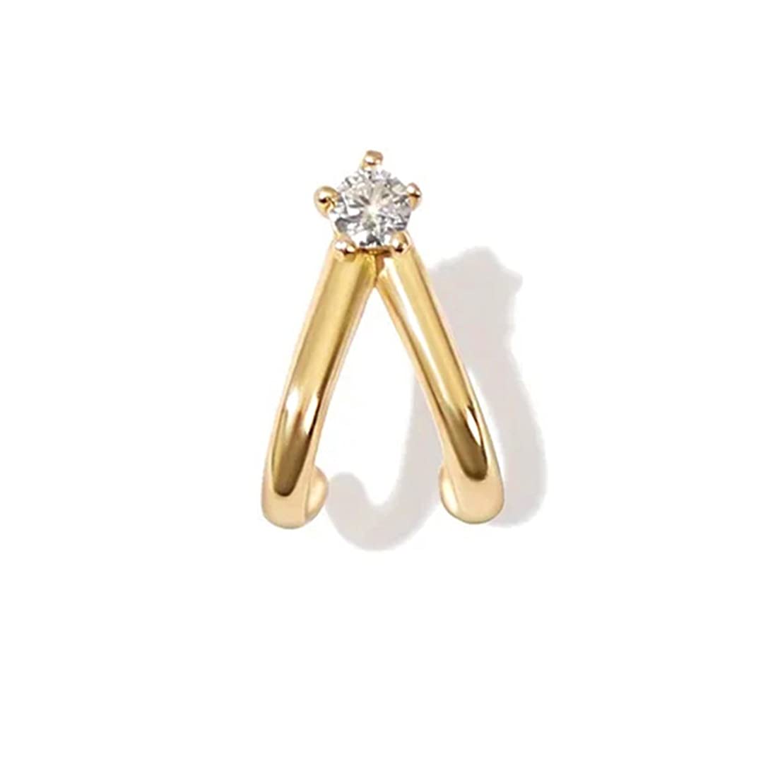 LLXYWJ 1 ück S925 Sterling Silber Knorpel Ohrringe Kreuz Piercing Kleine Ohrstecker Für Damen Brincos Schmuck Zubehör yc623 (Gem Color : 1)