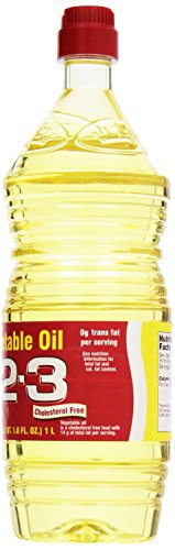 1-2-3 Vegetable Cooking Oil, 33.8 Oz #TOP1