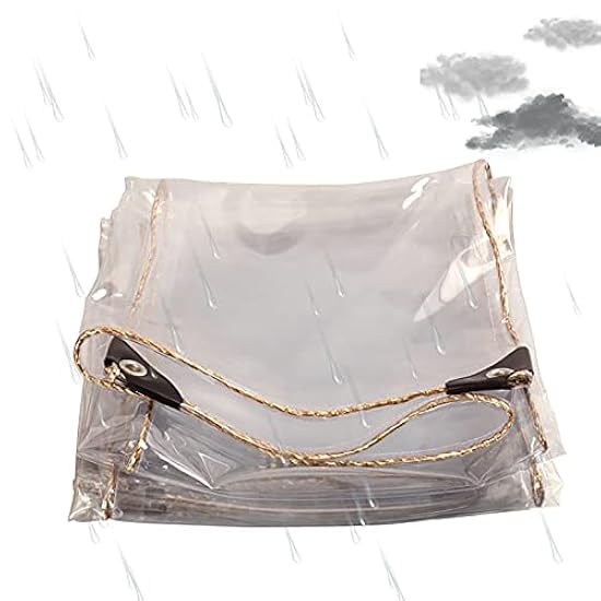Telone Trasparente Con Occhielli, Impermeabile, Trasparente, 2,5 X 4 M, Per Esterni, Piante, Serra Da Giardino, Mobili Per Animali Domestici