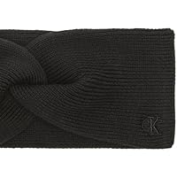 Calvin Klein CK FINE - Fascia per Capelli a Costine, da Donna, Taglia Unica, Colore: Nero