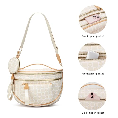 Image of Crossbody Purse for Women Small Crossbody Bags Trendy Vegan Leather with Adjustable Shoulder Straps Gift for Mother Wife Mom
