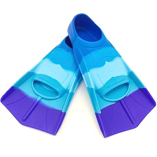 Fadgesy Swimming Training Fins,Comfortable Silicone Flippers for Swimming and Diving,Size