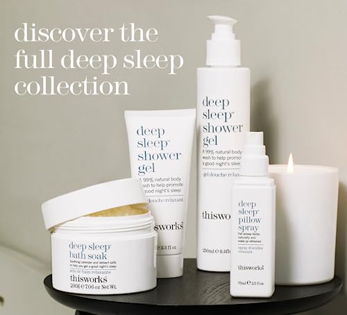 This Works Deep Sleep Pillow Spray, 75 ml, Infused with Lavender, Camomile and Vetivert - Science-Backed Natural Pillow Spray to Aid Sleep