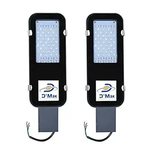DMT 30 Watts IP65 Waterproof LED Street Light/Outdoor Light/Industrial Light (White) - Pack of 2,Polycarbonate