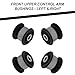 AUTOACER - Suspension Kit 12 Pcs - Front Upper & Lower Control Arm Bushes + Front & Rear Strut Mounts Left & Right for Cayenne 2003-2010, Q7 2007-2015, VW Touareg 2004-2010