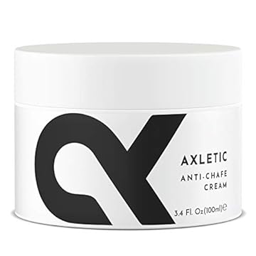 AXLETIC Crema Antisfregamento Cosce, 100ml - Lenitiva ed Idratante - Resistente ad Acqua e Sudore - Protettiva per Donna e Uomo - per Sportivi, Ciclisti, Corridori