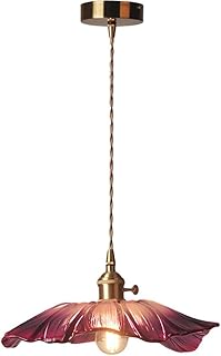 Floral Decorative Pendant Lights, Purple Ceiling Pendant Lighting Fixtur...