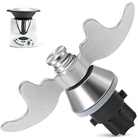 Inwee Teigmesser für Thermomix TM31, Mixmesser Ersatz Zubehör passend für Thermomix TM31, Edelstahl-Teigmischmesser, Double Leaf Design, Kein Teig-Rückstand, Schnelle Reinigung des Teigmessers – Ansicht 1