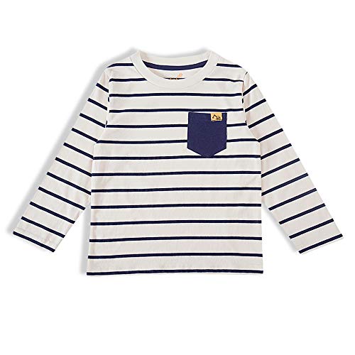 Camiseta Manga Longa Malha, Tip Top, Toddler Menino, Neve, 3T