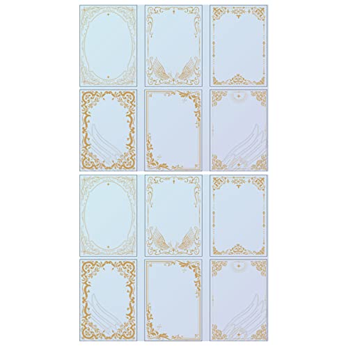 Pegatinas Decorativas De PVC Para Manualidades Álbum Recortes Con Marco Láser Para Personalizar La Cuenta Mano Marco Fotos Decoración Álbum Recortes Diario Balas Estético