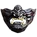 Produktbild Ghost Tsushima Maske Prajna Game Charakter Half Mouth Face Maske Cool Japanese Warrior Maske Neuheit zweites Element Halloween Party Cosplay Kostüm Zubehör Requisite Jungen Mädchen Erwachsene Kinder