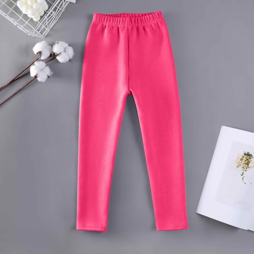 Girls Winter Leggings Thicken Fleece Lined Warm Stretchy Thermal Tights Pants for 3-13 Years3