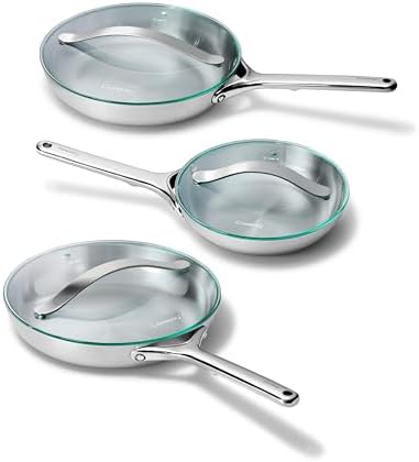 Caraway Stainless Steel Fry Pan Set