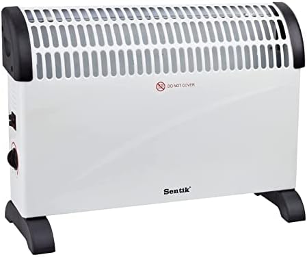 YORKSHIRE HOMWARE 2KW Portable Convector Heater 3 Adjustable Heat Settings Fast Heating Space Heater Manual Adjustable Thermostat Heater For Living Room, Home, Office (Convector Heater Without Timer)