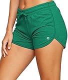 COLOSSEUM Active Women's Simone Cotton Blend Yoga and Running Short (Kelly Green, Medium)