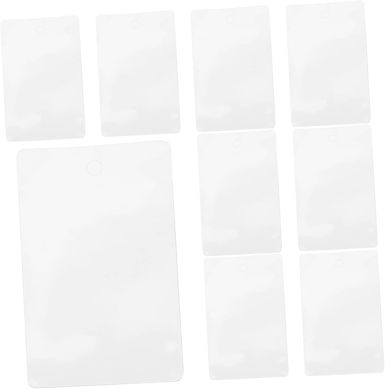 NUSITOU 100pcs Label Bag Plastic Holders Photocard Sleeves