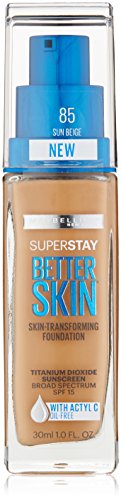 Maybelline New York Superstay Better Skin Foundation, Sun Beige, 1 Fluid Ounce
