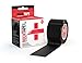Produktbild RockTape Unisex Schwarz RockTape Rxblack RockTapeRx Kinesiologie Tape sanft klebend und empfindliche Haut ideal f r Reha , Schwarz, Uncut Roll - 5cm Wide EU