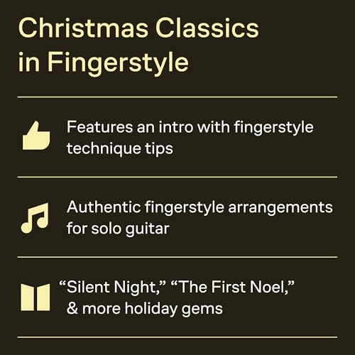 Fingerpicking Christmas – Solo Guitar Songbook | 20 Classic Carols in Notes and Tablature | Includes Silent Night, Jingle Bells, The First Noel and More | Hal Leonard Sheet Music