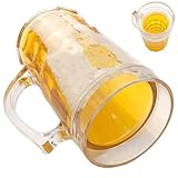 Genérico Jarra De - 15,5x8 Cm (450 Ml) ABS De Doble Capa | Juguete De Broma Líquida Falsa, Accesorio De Broma De, De Escritorio Para Amigos, Familia, Niños, Niñas, Mujere